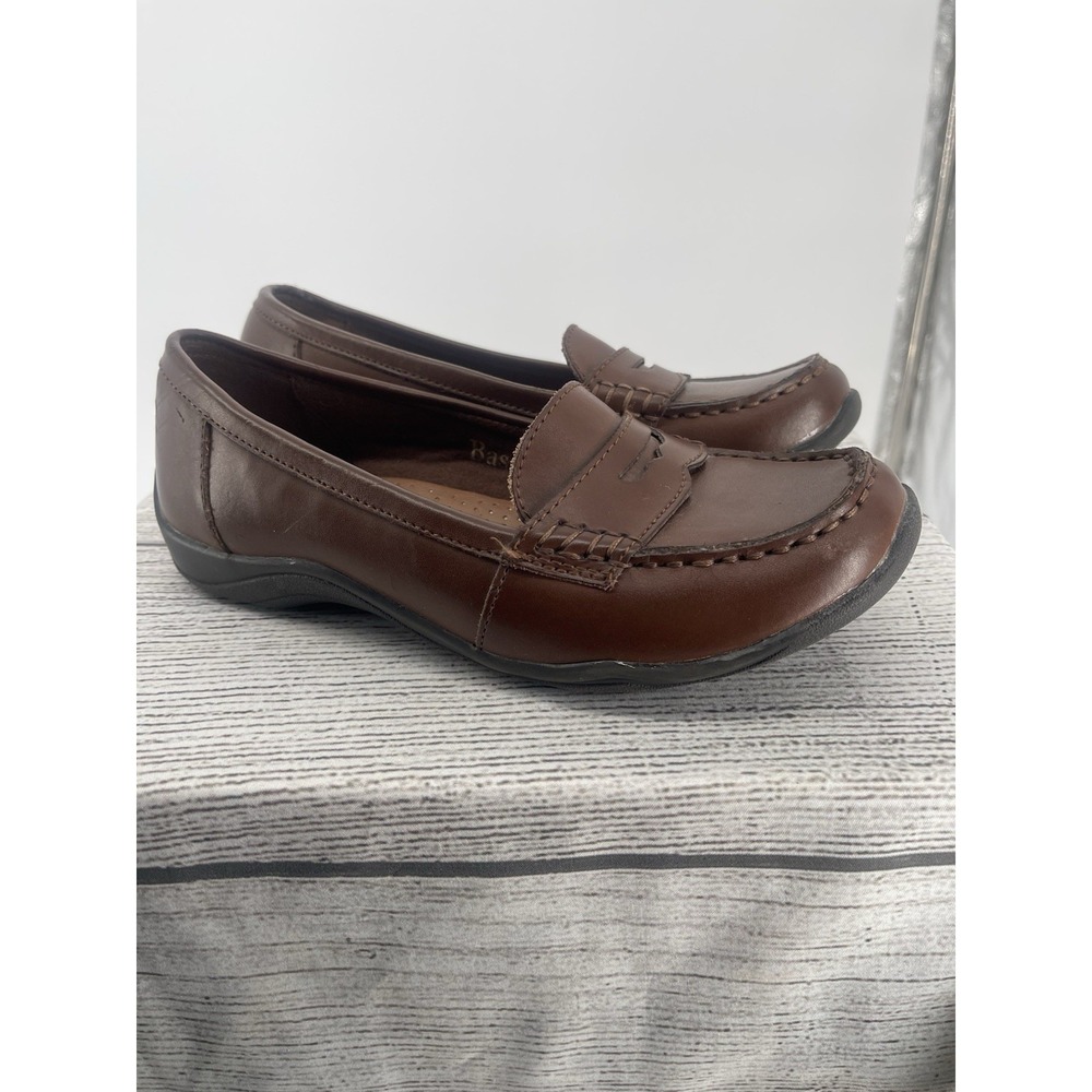 Gh Bass Co Women's Loafers Shoes Antoinette Leather Brown USA Sz 7W
